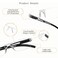 LifeArt Blue Light Blocking Reading Glasses,4 Pack Men's and Women's Rectangular Frame,(Black,+3.50 Magnification)