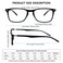 Sumkyle 3 Pack Progressive Multifocus Reading Glasses for Men Women Blue Light Blocking Spring Hinges Computer Readers (3 Black,1.75)