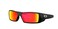 Oakley Gascan OO9014 Rectangular Sunglasses (Matte Black, Prizm Ruby)