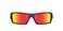 Oakley Gascan OO9014 Rectangular Sunglasses (Matte Black, Prizm Ruby)