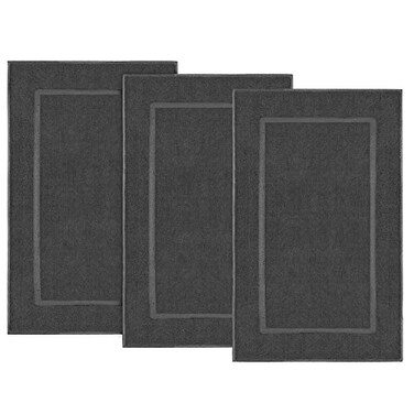 Simpli-Magic 79180 Bath Set, Bath Mats, Gray 3 Pack