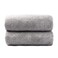 JML Microfiber Bath Towels with Hanging Loop, 2 Pack, 30 in x 60 in, Grey