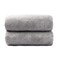 JML Microfiber Bath Towels with Hanging Loop, 2 Pack, 30 in x 60 in, Grey