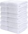 SIMPLI-MAGIC Cotton Set, Towels, 24x46, White, 6 Count