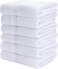 SIMPLI-MAGIC Cotton Set, Towels, 24x46, White, 6 Count