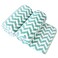 JML Microfiber Bath Towels, 2 Pack, 30" x 60", Chevron Green