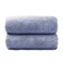 JML Microfiber Bath Towels with Hanging Loop, 2 Pack, 27x55 in, Blue