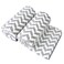 JML Microfiber Bath Towels, Chevron Grey, 30" x 60", 2 Pack