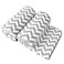 JML Microfiber Bath Towels, Chevron Grey, 30" x 60", 2 Pack