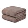 JML Microfiber Bath Towels, 2 Pack, 30 in x 60 in, Chocolate