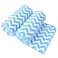JML Microfiber Bath Towels, 30" x 60", 2 Pack, Chevron Blue