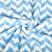JML Microfiber Bath Towels, 30" x 60", 2 Pack, Chevron Blue