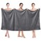 JML Microfiber Bath Sheet Towels, 2 Pack, 35" x 70", Grey
