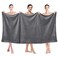 JML Microfiber Bath Sheet Towels, 2 Pack, 35" x 70", Grey