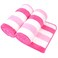 JML Microfiber Bath Towels, 2 Pack, 30" x 60", Cabana Stripe Pink