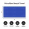 JML Microfiber Bath Sheet Towels, 2 Pack, 35" x 70", Dark Blue