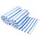 JML Microfiber Beach Towels, 2 Pack, 30" x 60", Cabana Stripe Blue