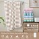 JML Microfiber Beach Towels Set, 6 Pack, 27" x 55", Cabana Stripe Coffee