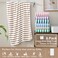 JML Microfiber Beach Towels Set, 6 Pack, 27" x 55", Cabana Stripe Coffee