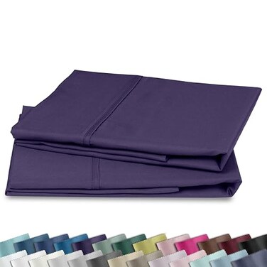 California Design Den 2-Pack Pillow Cases Standard, 100% Cotton Sateen