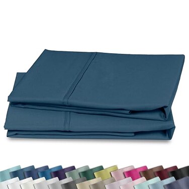 California Design Den 2-Pack Standard Queen Pillow Cases, 100% Cotton Sateen