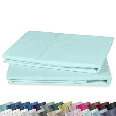 California Design Den 2-Pack Queen Size Pillowcases, 100% Cotton Sateen