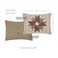 VHC Brands Cider Mill Standard Patchwork Sham, Tan &amp; Red, 21x27