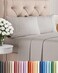 Full Size 4 Piece Sheet Set - Breathable &amp; Cooling Sheets - Light Grey