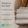 Full Size 4 Piece Sheet Set - Breathable &amp; Cooling Sheets - Light Grey