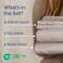 Full Size 4 Piece Sheet Set - Breathable &amp; Cooling Sheets - Light Grey