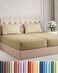 Split King Size 5 Piece Sheet Set - Breathable &amp; Cooling Sheets - Beige