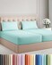 Split King Size 5 Piece Sheet Set - Breathable &amp; Cooling Sheets - Spa Blue