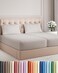 Split King Size 5 Piece Sheet Set - Comfy Breathable &amp; Cooling - Light Grey