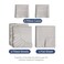 Split King Size 5 Piece Sheet Set - Comfy Breathable &amp; Cooling - Light Grey