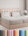 Split King Size 5 Piece Sheet Set - Comfy Breathable &amp; Cooling - Light Grey