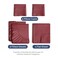 Split King Size 5 Piece Sheet Set - Breathable &amp; Cooling Sheets - Burgundy