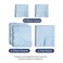 Split King Size 5 Piece Sheet Set - Comfy Breathable &amp; Cooling - Light Blue