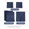 Split King Size 5 Piece Sheet Set - Breathable &amp; Cooling Sheets - Navy Blue