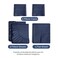 Split King Size 5 Piece Sheet Set - Breathable &amp; Cooling Sheets - Navy Blue
