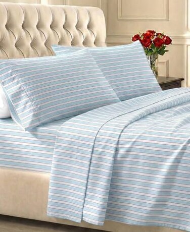 California Design Den 100% Cotton Sateen Deep Pocket King Sheet Set, 4 Pcs