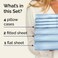 Split King 7 Piece Bed Sheet Set - Comfy, Breathable &amp; Cooling - Baby Blue