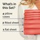 Split King 7 Piece Bed Sheet Set - Comfy, Breathable &amp; Cooling - Coral