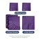 Split King Size 5 Piece Sheet Set - Breathable &amp; Cooling Sheets - Purple