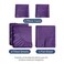 Split King Size 5 Piece Sheet Set - Breathable &amp; Cooling Sheets - Purple