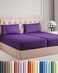 Split King Size 5 Piece Sheet Set - Breathable &amp; Cooling Sheets - Purple