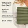 Split King 7 Piece Bed Sheet Set - Comfy, Breathable &amp; Cooling - Sage Green