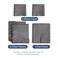Split King Size 5 Piece Sheet Set - Breathable &amp; Cooling Sheets - Dark Grey