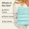 Split King 7 Piece Bed Sheet Set - Comfy, Breathable &amp; Cooling - Spa Blue