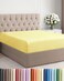King Fitted Sheet - Single Fitted Sheet Only - 8-16" Deep Pockets - Yellow