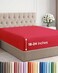 CGK Linens Extra Deep Queen Fitted Sheet - Fitted Sheet Only - Red
